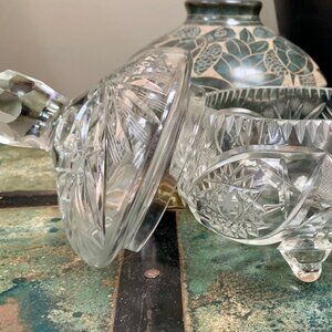 Vintage Clear Crystal Candy Dish/Bowl